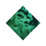 Green Large Water Ripple Stainless Steel Sheet Decorative Wall Panel Wear