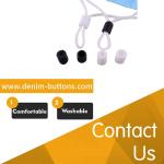 9mm Tubular Rubber Silicone Cord Lock ， Mask Cord Stopper Eco - Friendly， PVC