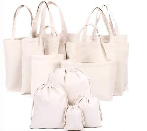 Wholesale Reusable cotton shopping bags medium size canvas shopping tote bags with logo from china suppliers