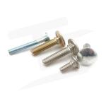 Yellow Round Head Square Neck Bolt For Industrial Fastening Connection