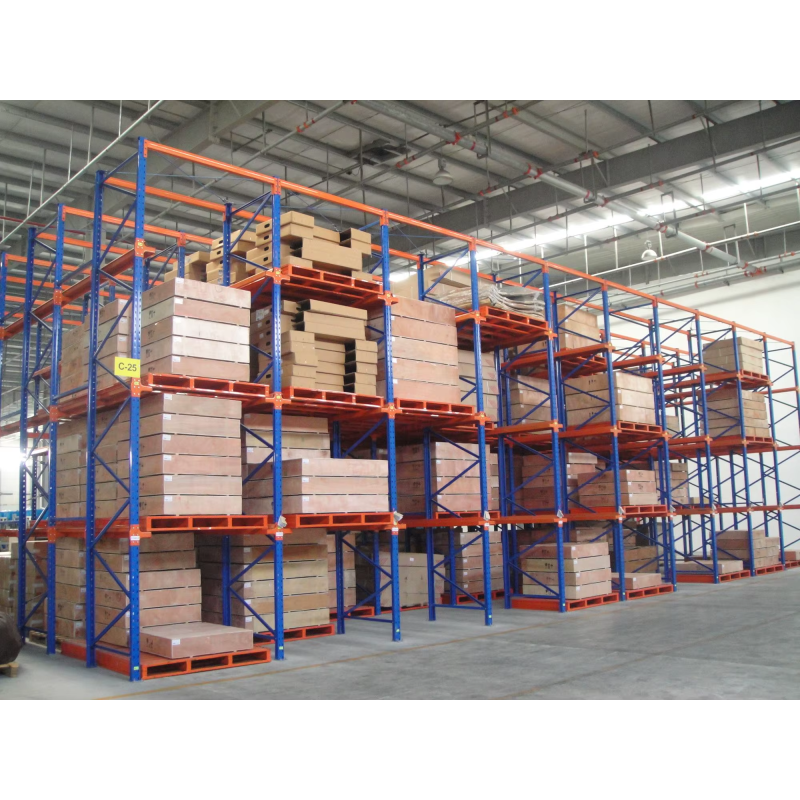 Q235B Steel Radio Shuttle Warehouse Racking Heavy Duty Shelving Multi Level Type