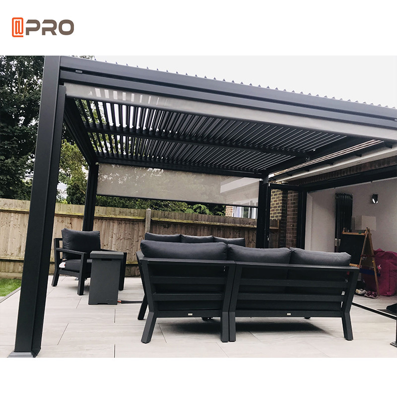 Free Standing Aluminum Waterproof Pergola Wall Motorized Biocoimatic Gazebo Sunshade
