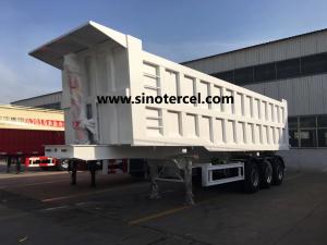 Wholesale 3 Axles Tipper Semi Trailer 20-50CBM Front Lifting from china suppliers