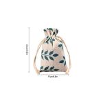 Breathable Muslin Drawstring Pouches , Burlap Reusable Bags Wedding Party