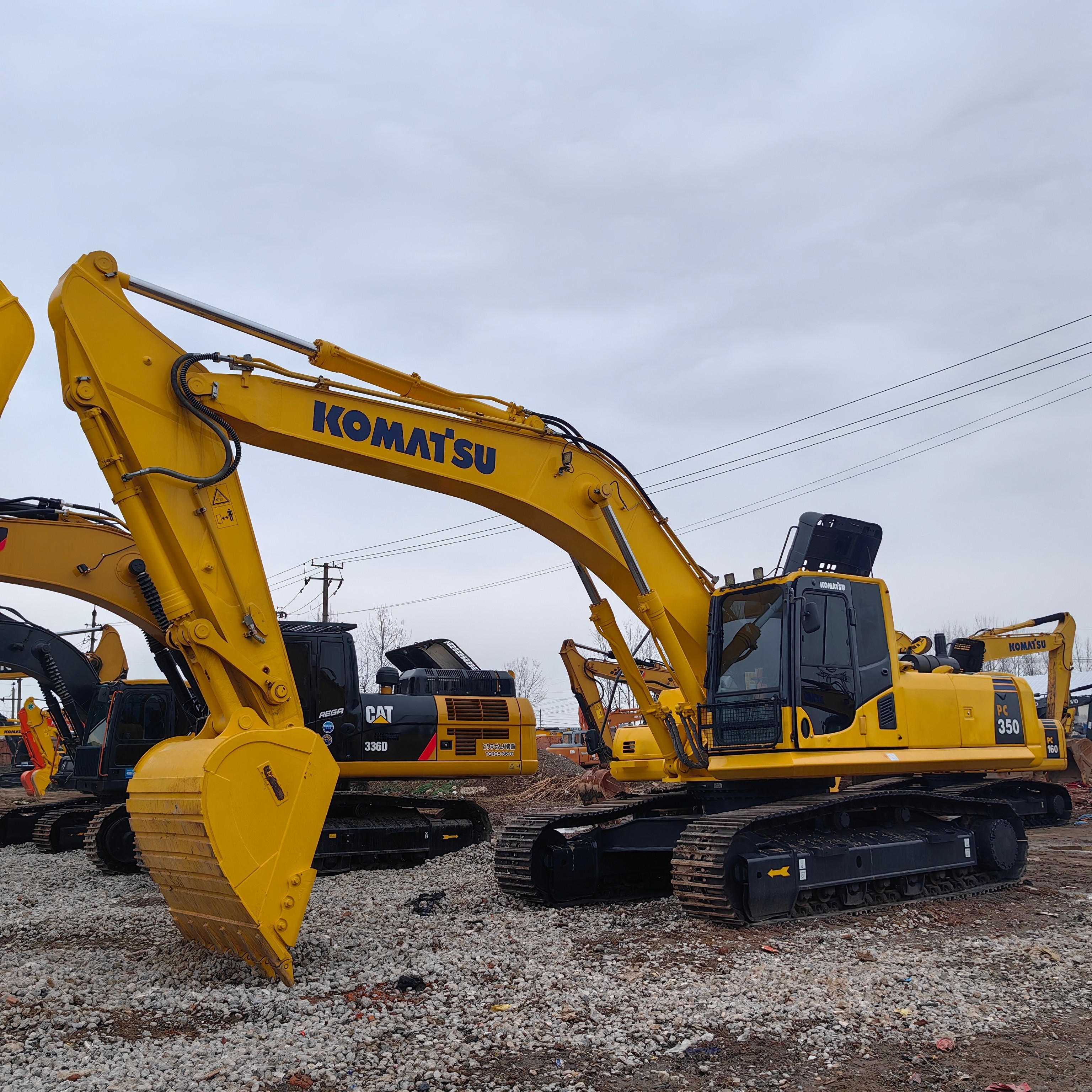 Used Komatsu Excavator PC350 Komatsu Crawler Digger 35 Ton For Work Site