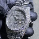Hand Setting Moissanite Watch Rolex Rolex Datejust Watches 2824