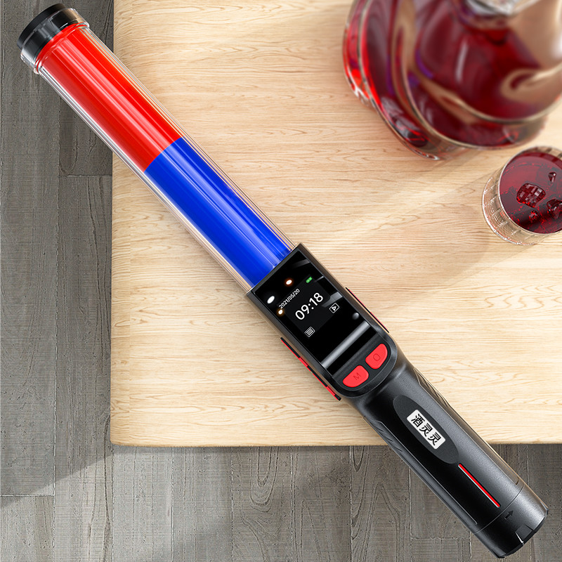 Traffic Baton Blood Alcohol Test Machine With Electronic Whistle Function