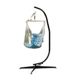 Outdoor Furniture Portable Metal Black Chairs Swing Hammock Swing Heavy Duty C