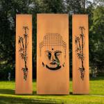 1500mm Corten Steel Screens GN-SH-204 Laser Cut Privacy Divider Metal Garden