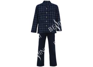 Wholesale Flannel Printed Mens Luxury Sleepwear Anti Wrinkle Eco Friendly S - XXL Size from china suppliers
