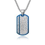 Square Religious Special Design Cross Pendant Necklace for Men , Stainless Steel