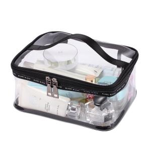 Wholesale Double Zipper Transparent PVC Cosmetic Bag For Travel from china suppliers