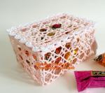 Stiffened Cotton Crochet Small Decorative Lace Doily Bowl Basket Handicraft