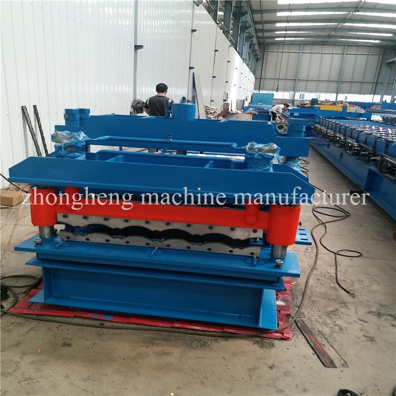 Hydraulic Wave Roof Glazed Tile Roll Forming Machine / Roll Form Equipment