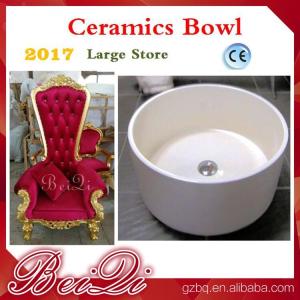 Wholesale Wholesale Cheap Pedicure Throne Chair Ceramics Pedicure Bowl , Spa Pedicure Sinks Shower Parts from china suppliers