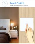 ABS Glass Touch Dimmer Tuya Smart Switch Smart Life APP Control