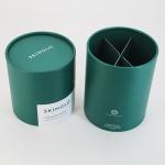Green Cardboard Kraft Circular Paper Rigid Box Wrapping Paper Tubes