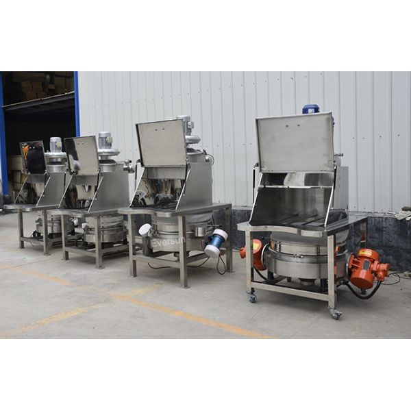 TLZ Dust Free Small Bag Discharge Station With Sieve
