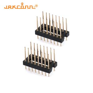 Wholesale DIP IC Sockets 7.62mm Row Space Round 2x8 Pin Header 2.54mm Gold Plated from china suppliers