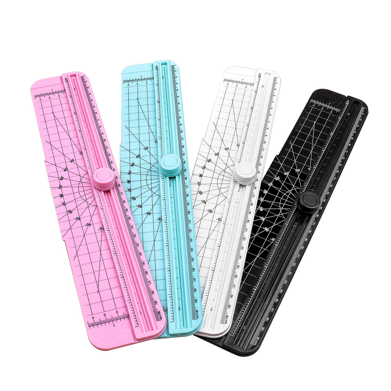 12inch A4 Mini Sliding Paper Cutter Trimmer for Child Safety White Black Pink or Blue