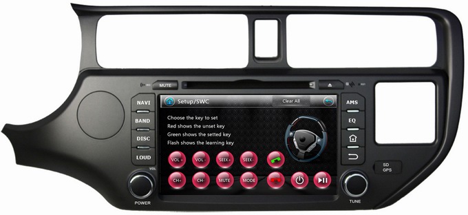 Ouchuangbo Car Stereo Radio DVD Player for Kia K3 Rio 2011-2012 GPS Navigation USB Media Player OCB-8047A