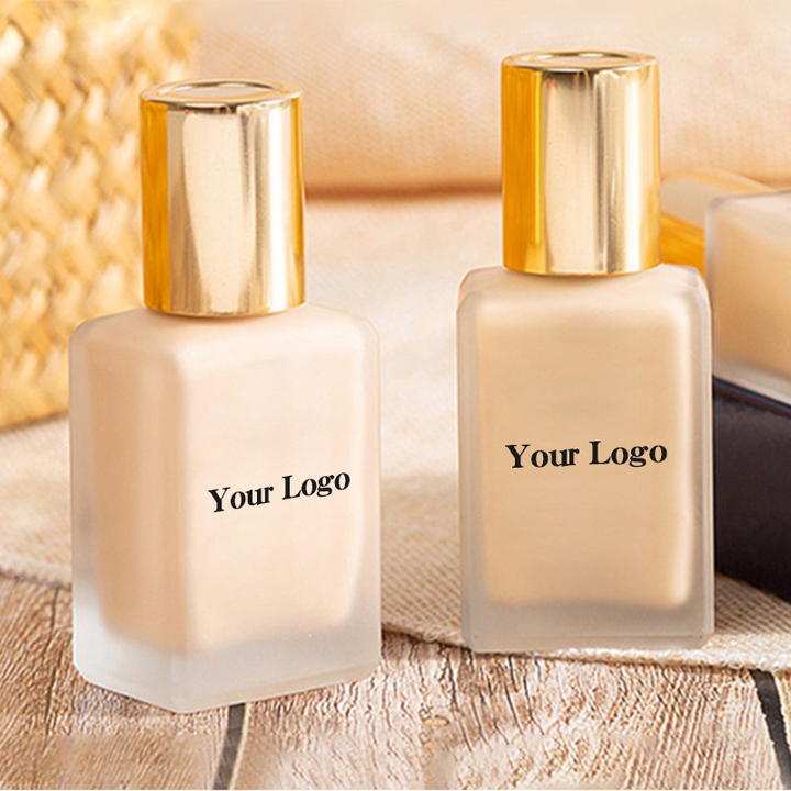 Makeup Full Coverage Cream Matte Waterproof Vegan Fond De Teint Original Private Label Wholesale Liquid Foundation for Dark Skin