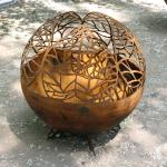 Outdoor 1000mm Diameter Steel Fire Pit Manual Ignition 6mm Thickness