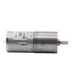 ASLONG Small Motor JGA25-370 6/12/24 V 7.5-1931RPPM Pure Metal DC Brushed