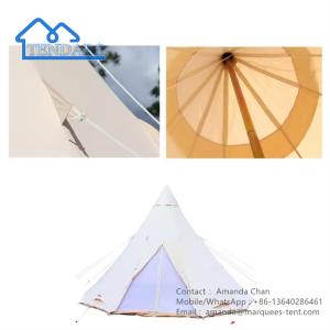 Wholesale Luxury Glamping Waterproof Cotton Hotel Tent With Vent For Outdoor Family Tent from china suppliers