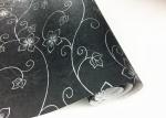 Vinyl PVC Floral Peel And Stick Wallpaper Adhesive Black Floral Wallpaper