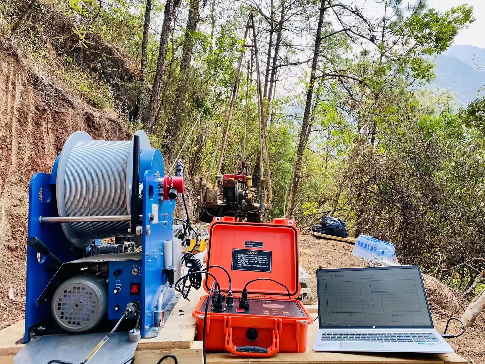 Borehole Water Logging Equipment Resistivity Natural Gamma SP Caliper Deep Well Logging Tools