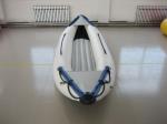 White PVC Fabric One Person Raft Inflatable Fishing Kayak With Aluminum Seat