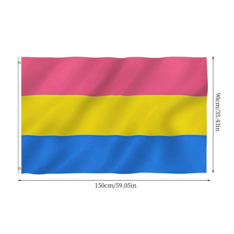 Triangle Square Rectangle LGBT Flag 100 Polyester Material For Outdoor
