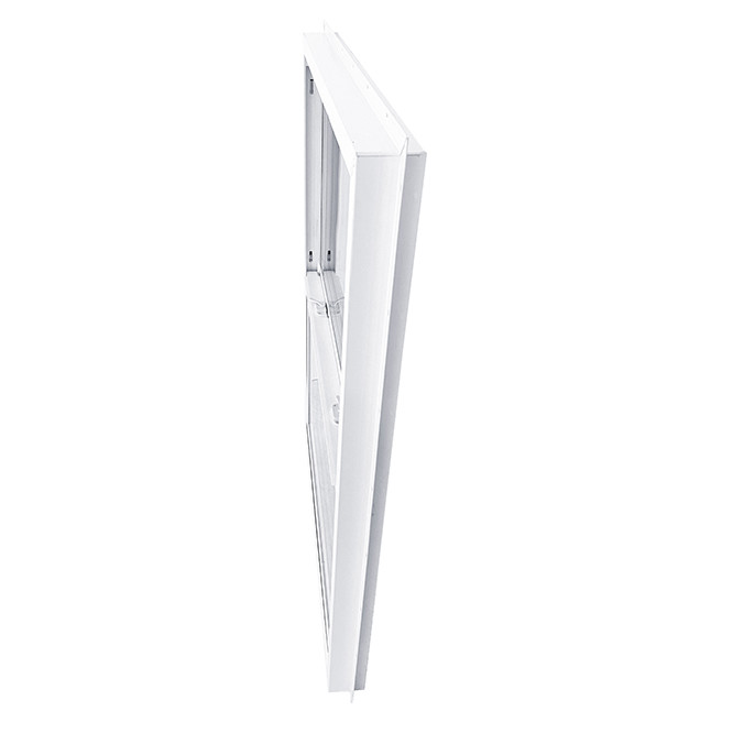 UPVC Single Hung Window All-body Profiles and Windproof Function with Customizable Aesthetic Design