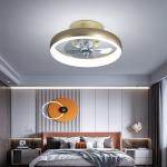 36W Modern Light luxury ceiling fan lamp simple invisible bedroom dining room