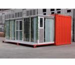 2 Floors Steel Prefab House Family Living With Parking Lot Glass Door
