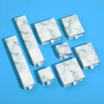 1000gsm 157gsm Paper Small Jewelry Box With Drawers Square Marble Pattern