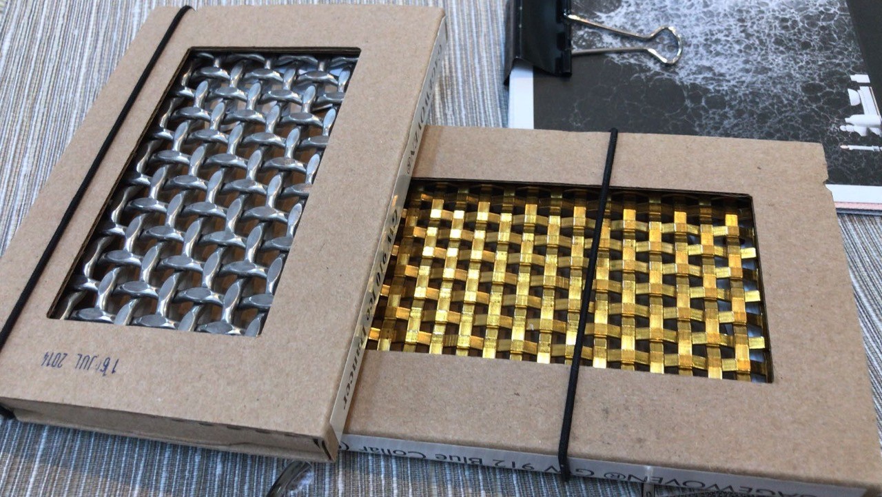 Free Oil Weave Crimped Copper Wire Mesh 4m width 8m length 5mm thickness