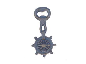 Wholesale Cool Innovative best selling promotion gift die cast iron classic folk art rudder shape beer bottle opener from china suppliers