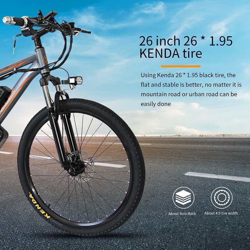 500w Electric Mountain Bike , 26"X1.95" Battery Assist Mountain Bike 13AH