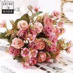 Simulation Silver Dusty Rose Wedding Decoration Christmas Party Rose Flores Gold