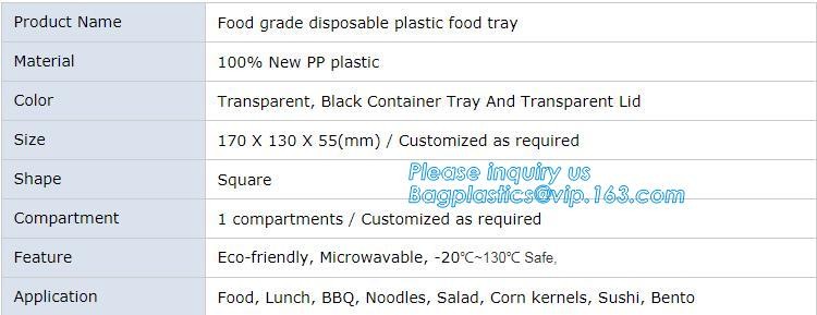 Factory Direct Lid Plastic Lunch Box Clear Food Container,Keep Fresh Crisper Food Box,Fresh Boxpp packaging disposable c
