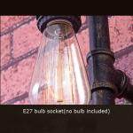 Vintage retro lamp rustic farmhouse decor water pipe wall lamp (WH-VR-06）