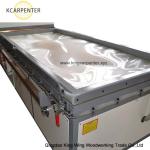 Semi-automatic PVC film wood veneer vacuum membrane press machine for cabinet
