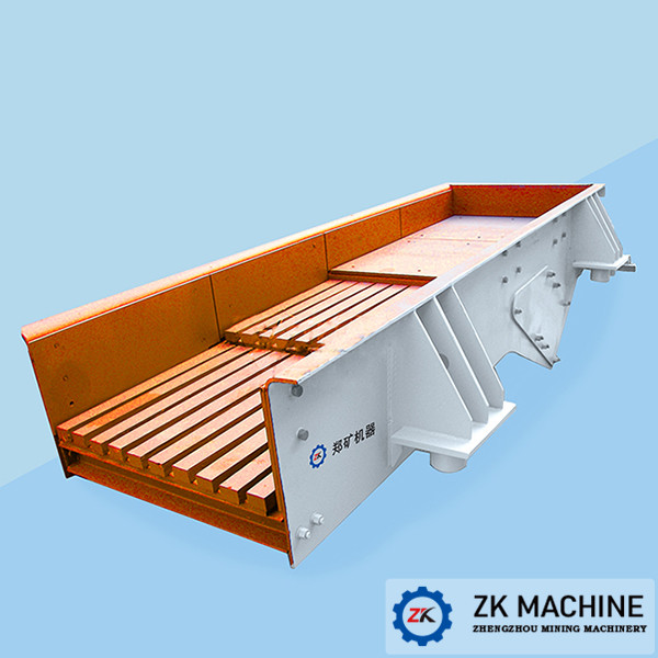 Stable Vibrating Force Electromagnetic Vibratory Mining Feeder Compact Structure Good Rigidity