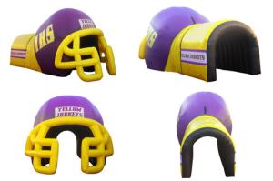 Wholesale Colorful PVC Inflatable Helmet Tunnel / Inflatable Football Helmet Tunnel from china suppliers