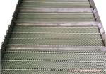 Baffle Mesh Stainless Steel Conveyor Chain Belt High Allowable Belt Tension
