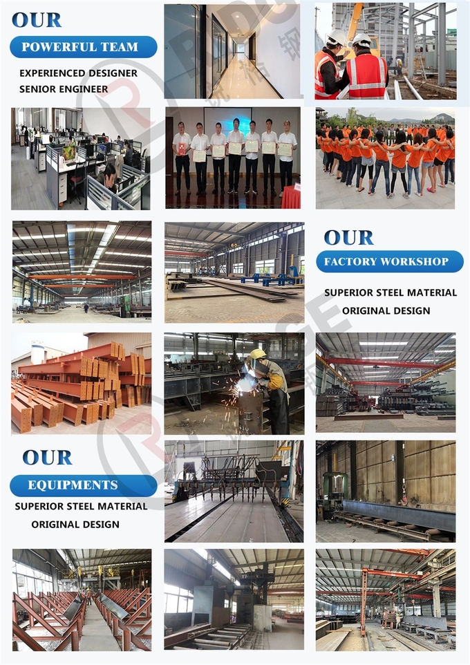 Prefabricated Metal Shed Steel Structure Building Structural Warehouse I Beam Metal Building