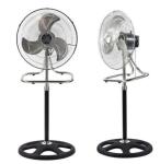High Velocity Industrial Stand Wall Floor Fan , 18 Inch Metal Blades 3 In 1 Fan