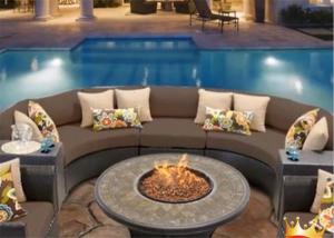 Wholesale Amazon Patio fire bowl outdoor round direct vent modern gas fireplace insert from china suppliers